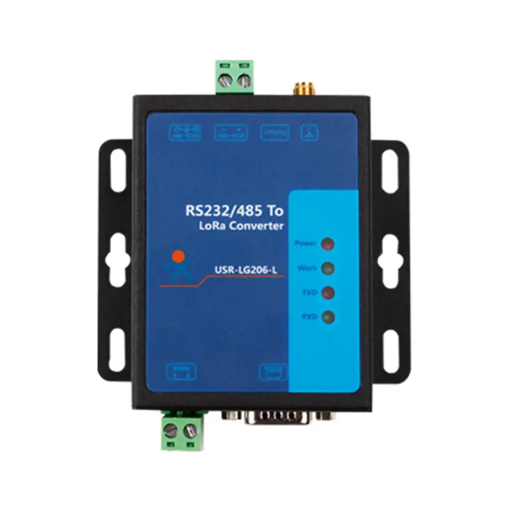 USR-LG206-HP – Conversor RS232/RS485 a LoRa Industrial 803–930 MHz