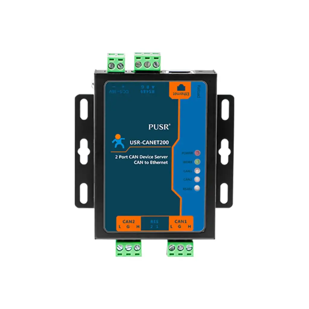 USR-CANET200 – Conversor Industrial CAN/RS485 a Ethernet con Doble Puerto CAN, Protección Avanzada