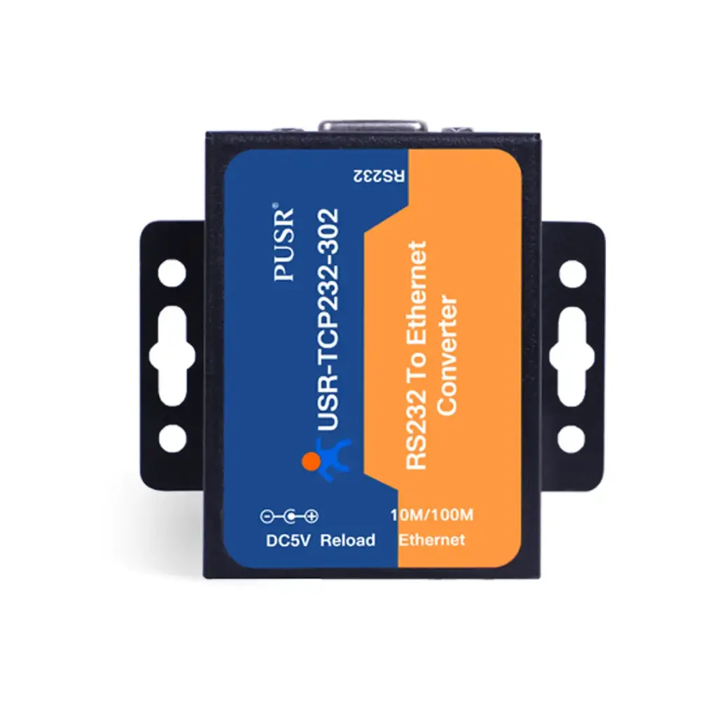 USR-TCP232-302 – Convertidor RS232 a Ethernet con Gateway Modbus y Transmisión Transparente de Datos