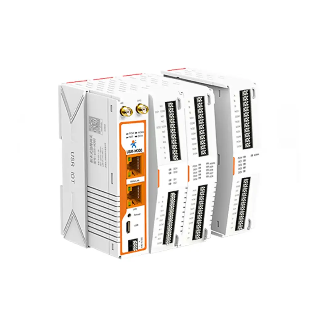 USR-M300-EW – Gateway Industrial con Edge Computing, IO Modular y Comunicación RS232/RS485/Ethernet + Wi-Fi Dual Band