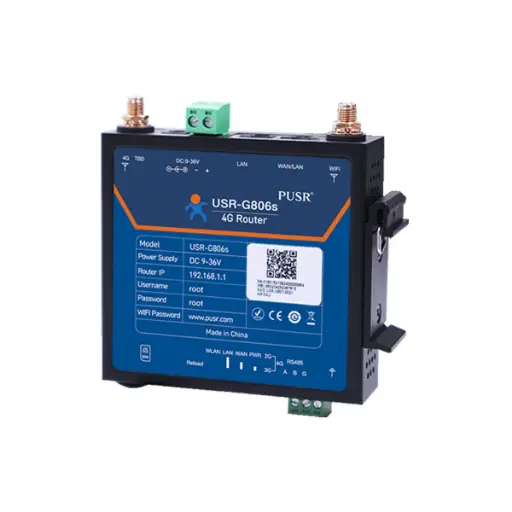 USR-G806s-G | Enrutador industrial 4G LTE con GNSS y puerto serial RS485