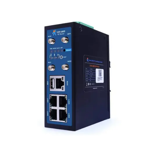 USR-G809 – Router Celular Industrial 4G LTE con Wi-Fi, DIDO, VPN y 5 Puertos Ethernet